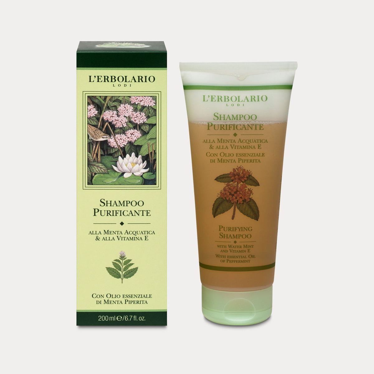 Reinigendes Shampoo mit Minze und Vitamin E
