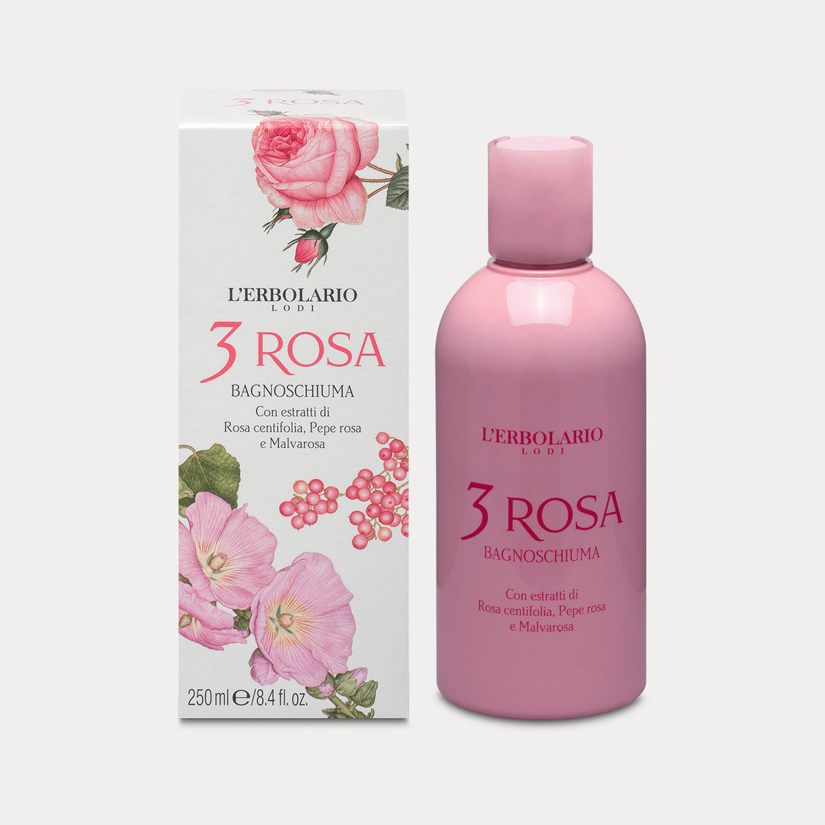 3 ROSA Bade-/Duschgel