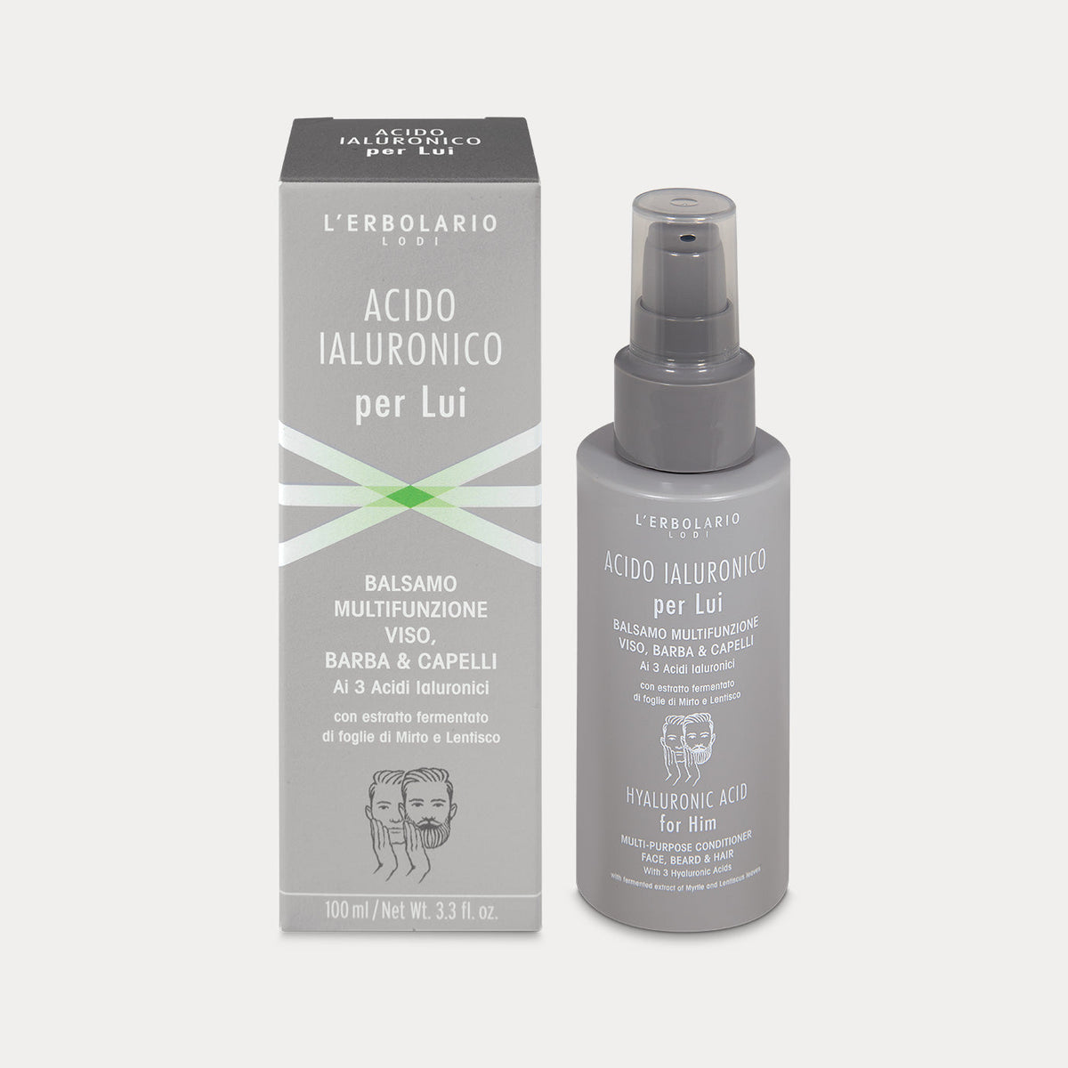 HYALURONSÄURE für IHN Creme-Lotion für Gesicht, Bart, Haut & Haar