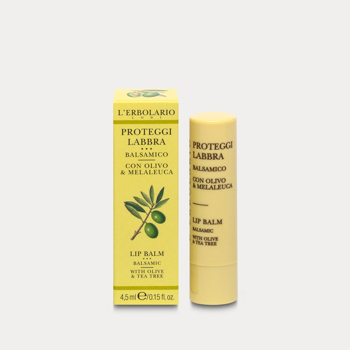Lippenpflegestift mit Oliven- und Teebaumöl