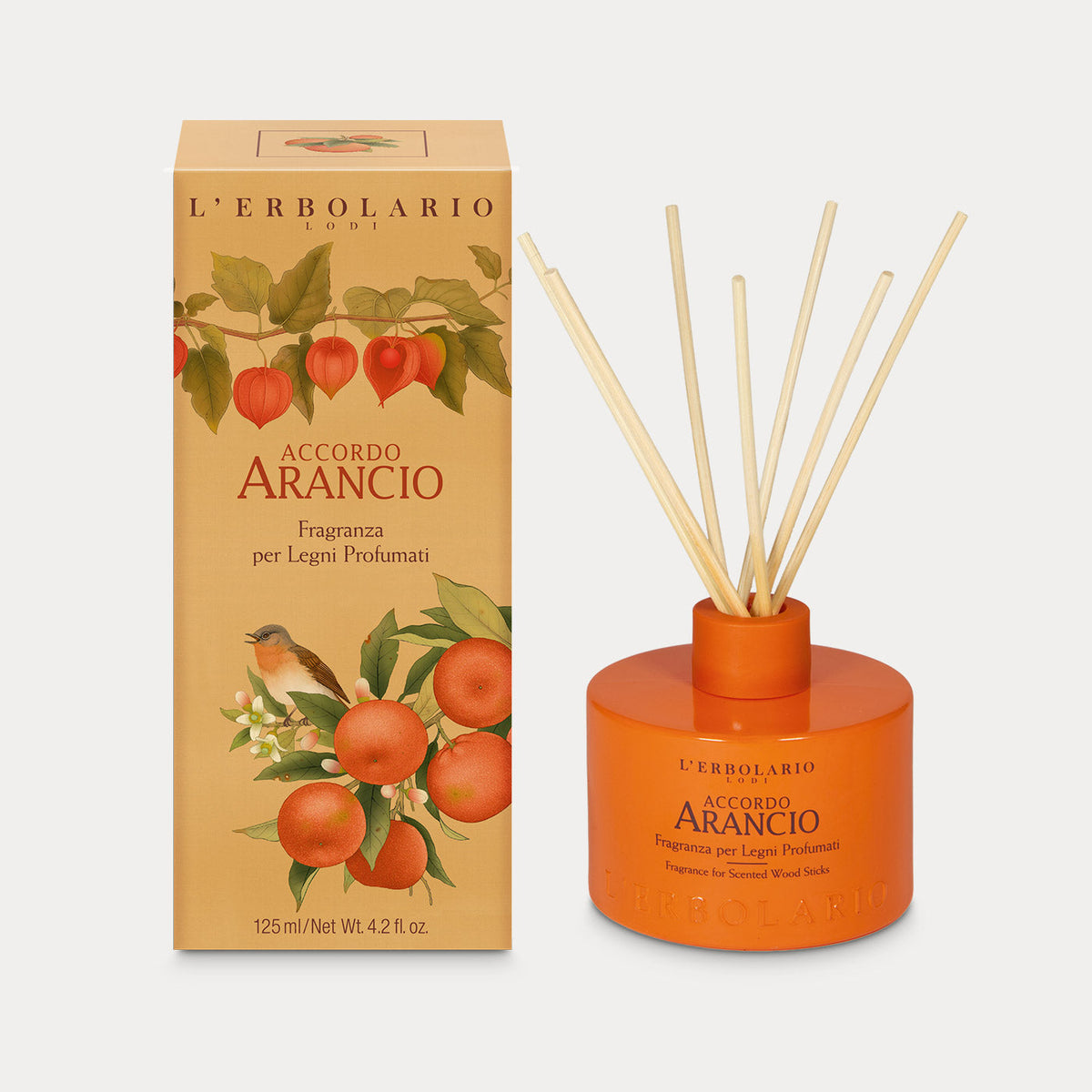 ACCORDO ARANCIO Raumduft mit Holzstäbchen