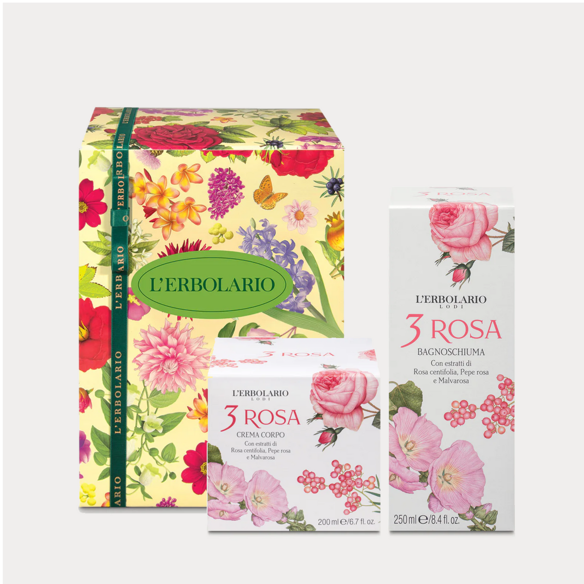 Geschenkset 3 Rosa Duo